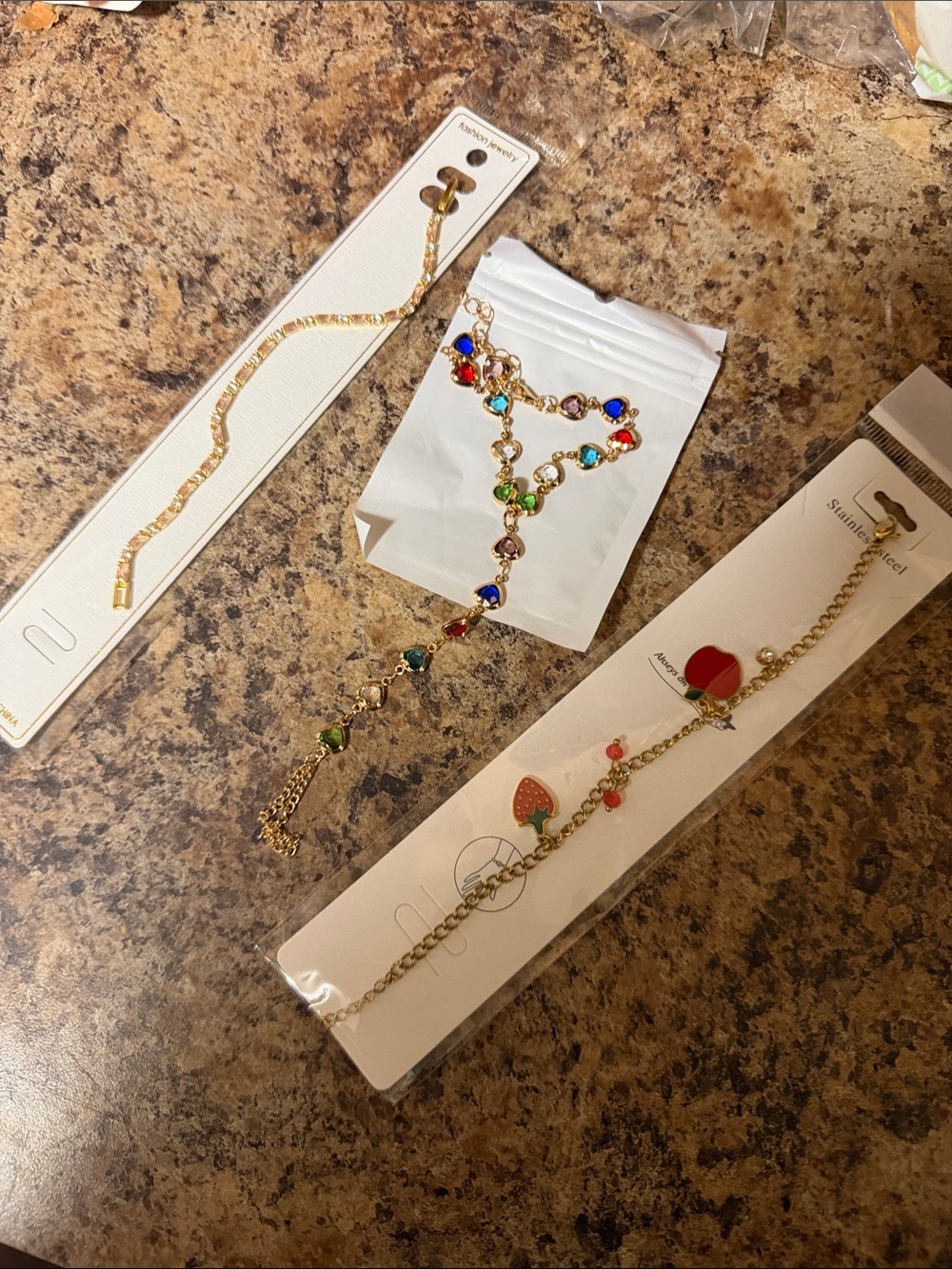 Gold-Tone Multicolor Crystal Drop Bracelet - Women Jewelry